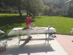 Izdelava totemov na 11. Jamnikovi koloniji 6